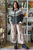 Fair Isle Cardigan Grey